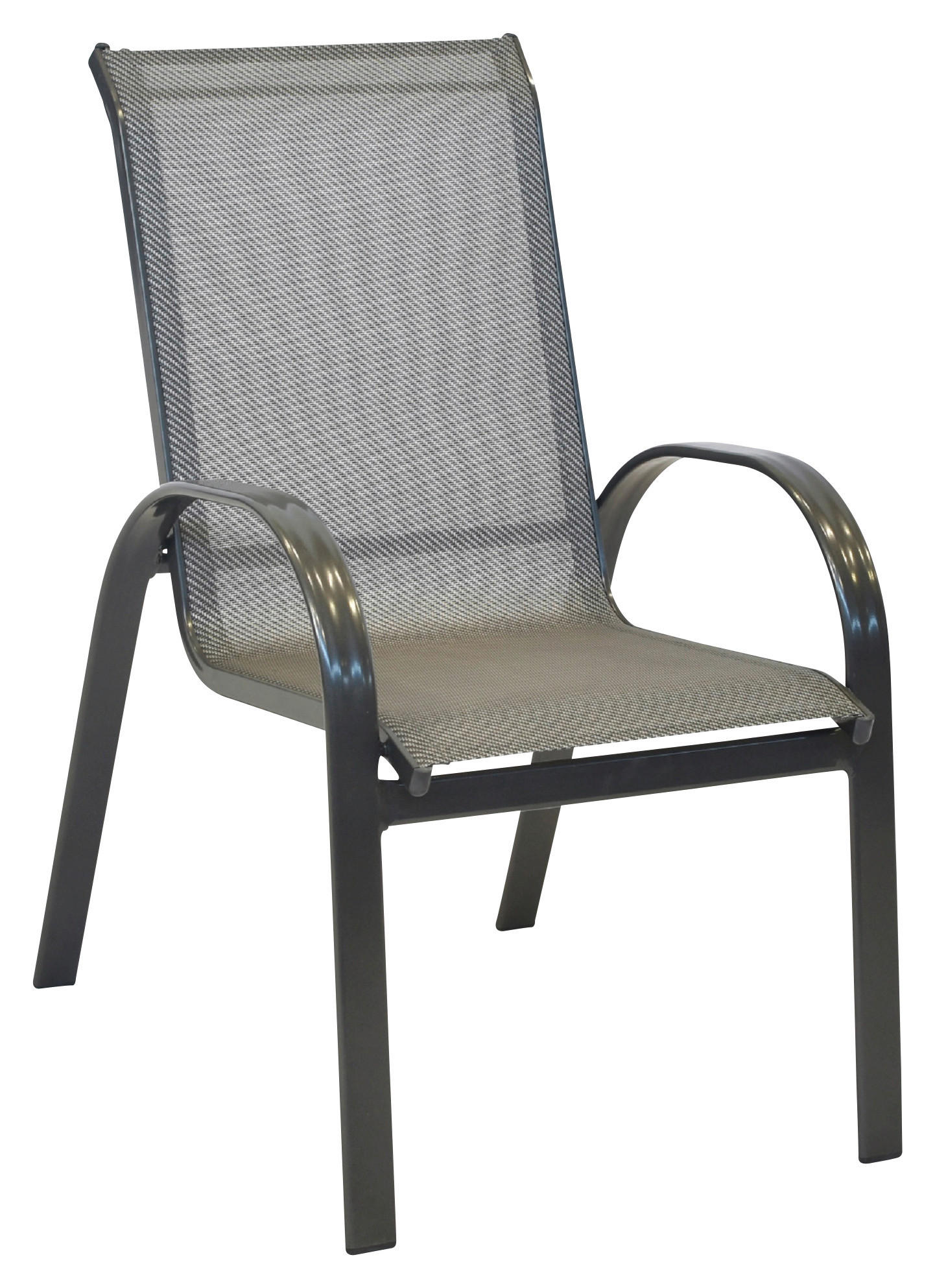 STAPELSESSEL Aluminium Braun  - Braun, MODERN, Kunststoff/Metall (56/97/76cm) - Gardenson