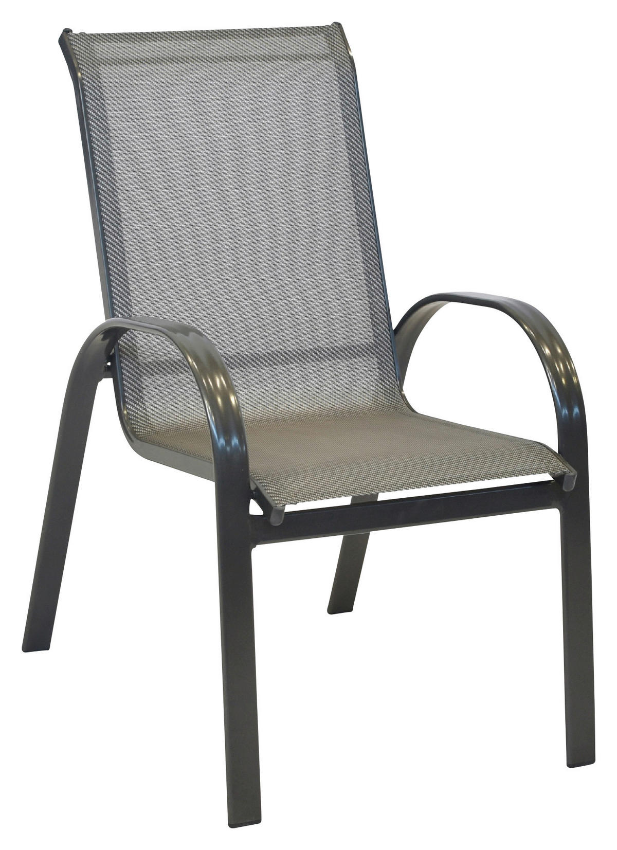STAPELSESSEL Aluminium Braun  - Braun, MODERN, Kunststoff/Metall (56/97/76cm) - Gardenson