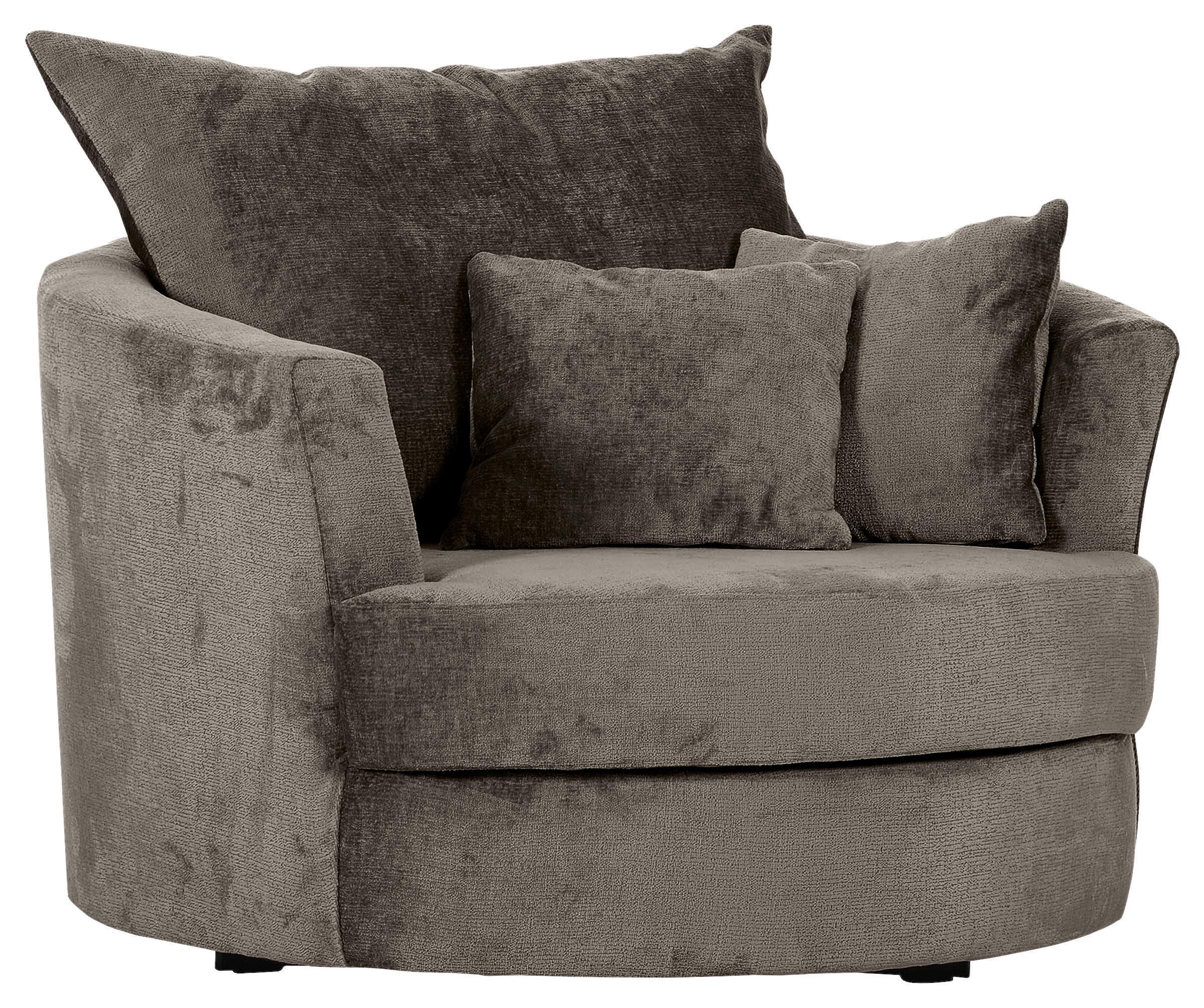 FÅTÖLJ i textil mörkgrå  - mörkgrå/svart, Klassisk, metall/textil (115/72/115cm) - MID.YOU