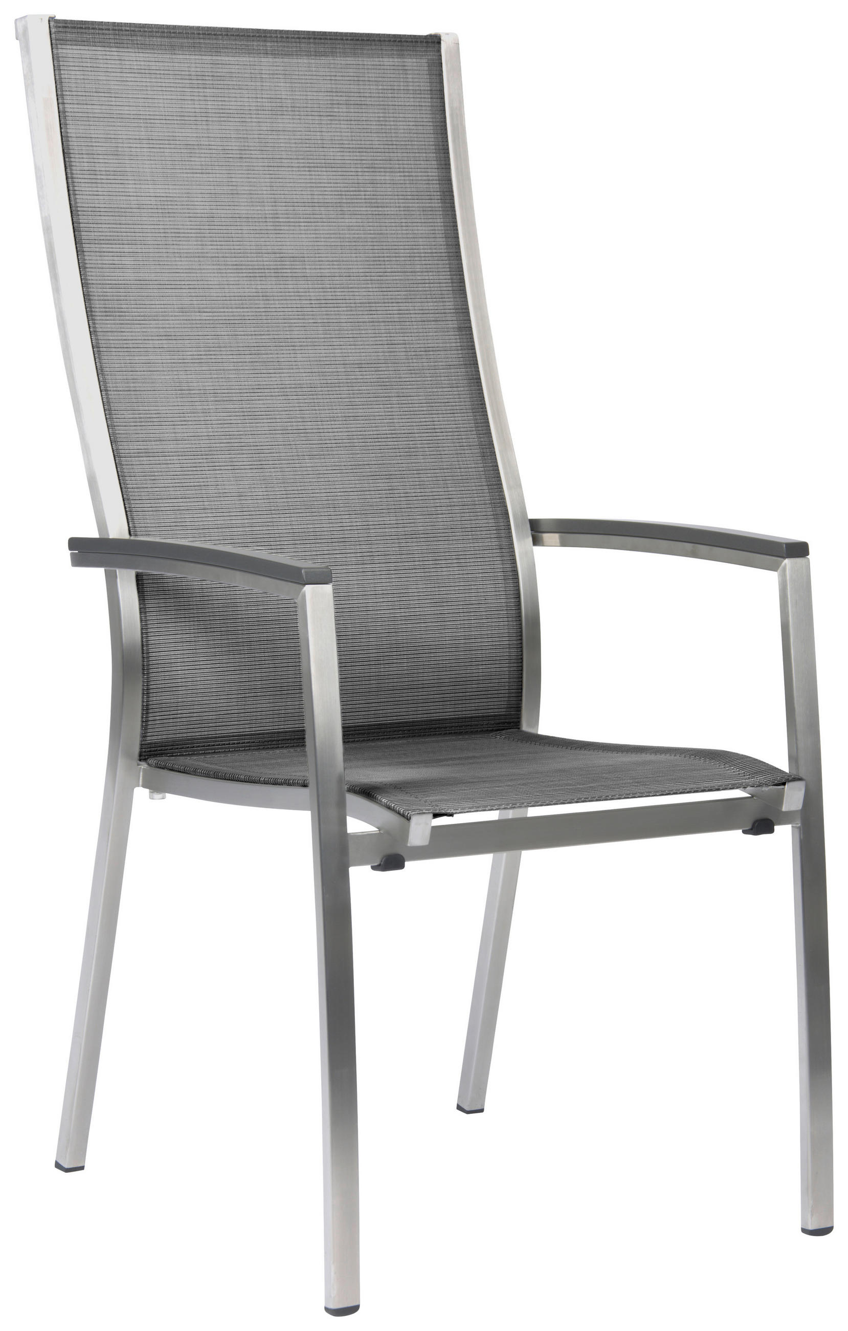 STAPELSESSEL Edelstahl Anthrazit, Grau, Silberfarben, Edelstahlfarben  - Edelstahlfarben/Anthrazit, Basics, Textil/Metall (56/110/70cm) - Stern