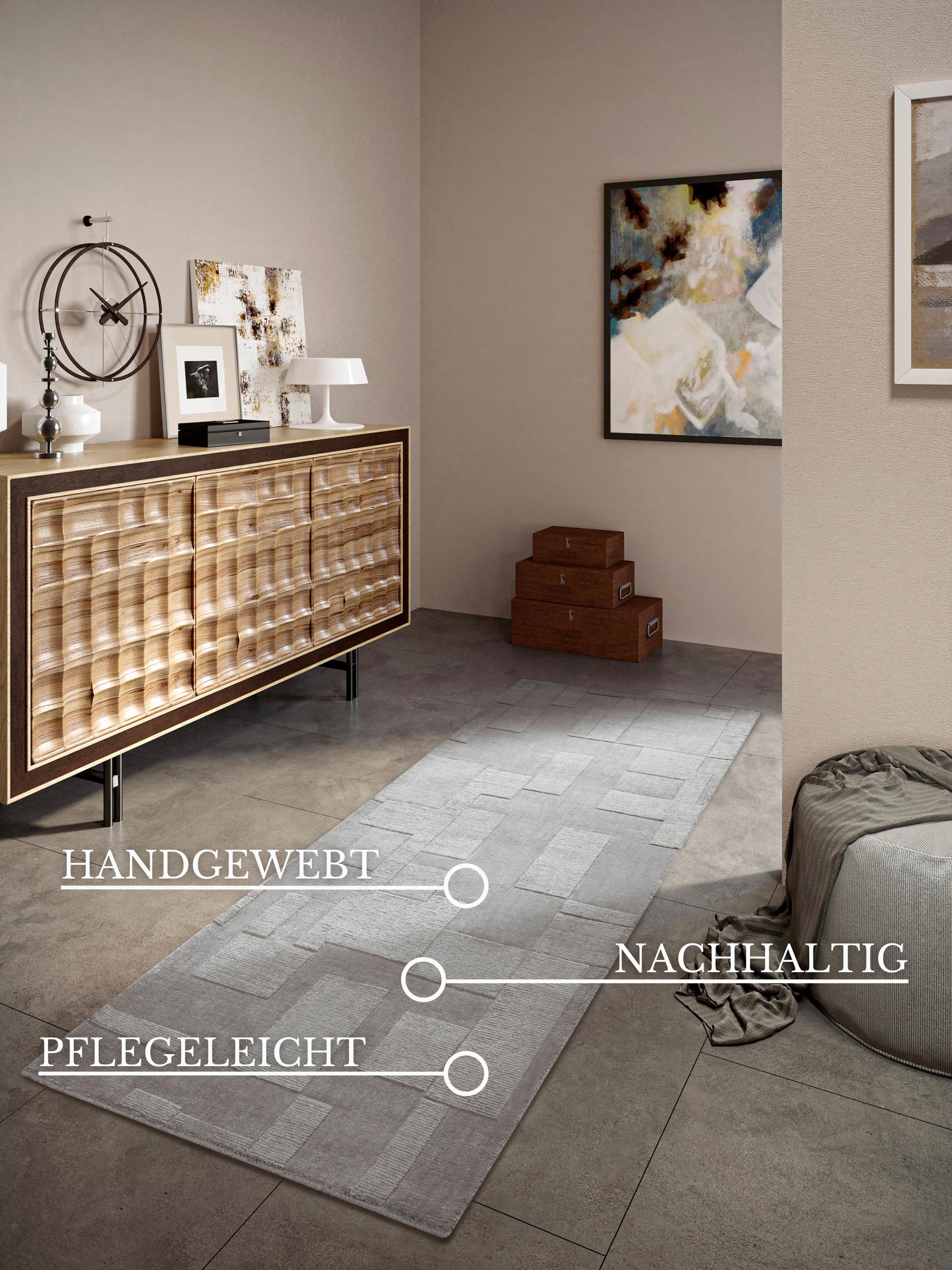 LÄUFER 80/250 cm Kollektion 1906 Grau  - Grau, Basics, Textil (80/250cm) - Villeroy & Boch