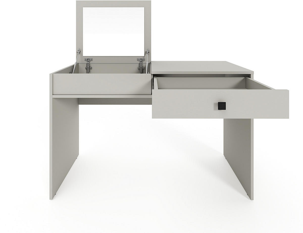 SCHMINKTISCH 120/50/76 cm, Kaschmir  - Kaschmir/Schwarz, MODERN, Holzwerkstoff/Kunststoff (120/50/76cm) - Milino