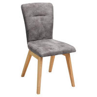 STUHL in Holz, Textil Grau  - Grau, KONVENTIONELL, Holz/Textil (46/91/66cm) - Dieter Knoll