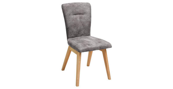 STUHL in Holz, Textil Grau - Grau, KONVENTIONELL, Holz/Textil (46/91/66cm) - Dieter Knoll
