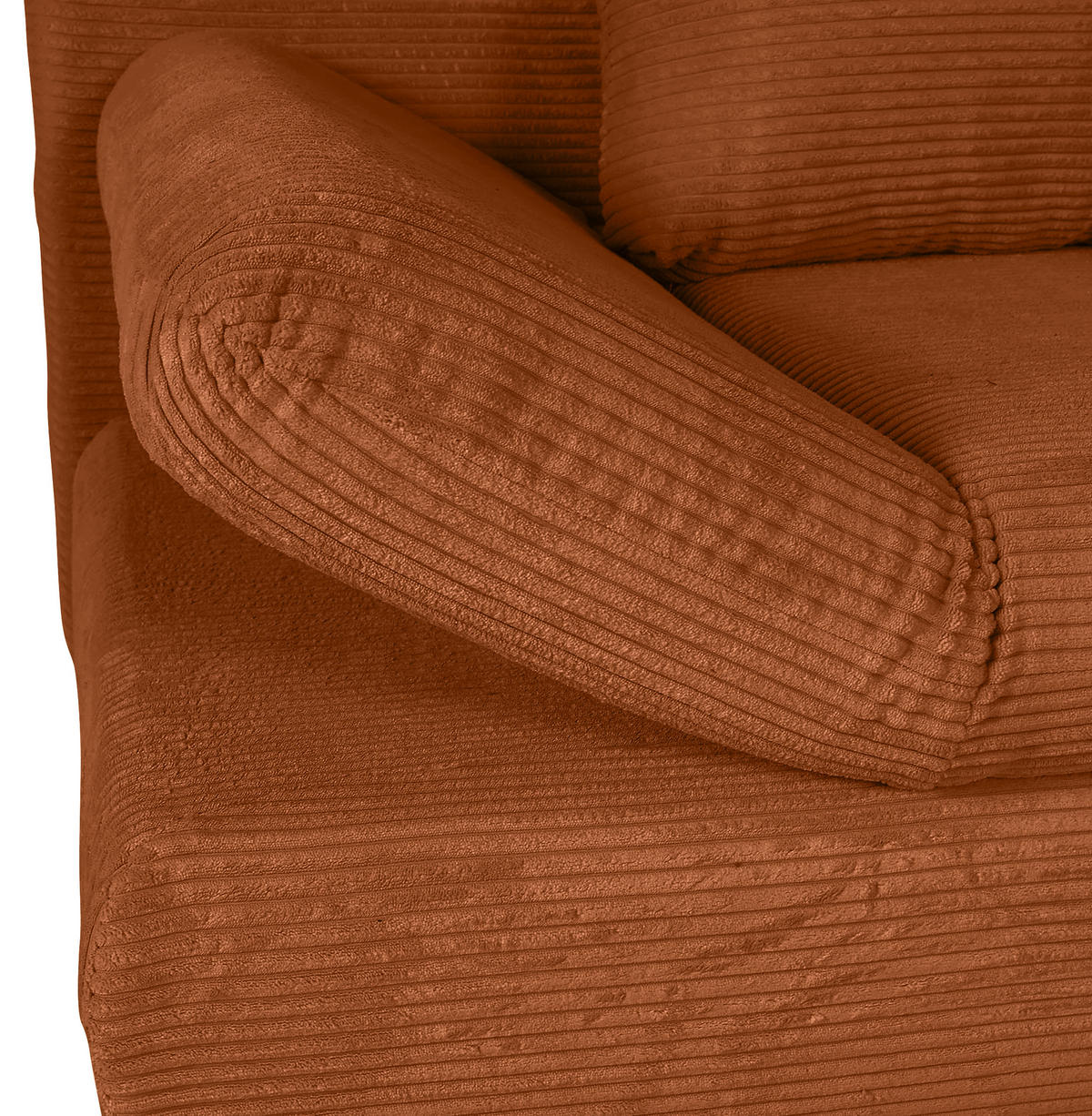 SCHLAFSOFA in Cord Kupferfarben  - Naturfarben/Kupferfarben, Konventionell, Holz/Textil (200/75/92cm) - Livetastic