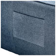 ECKSOFA Blau Flachgewebe  - Blau/Schwarz, MODERN, Kunststoff/Textil (182/237cm) - Carryhome