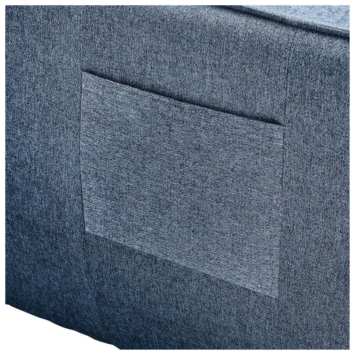ECKSOFA in Flachgewebe Blau  - Blau/Schwarz, Modern, Kunststoff/Textil (182/237cm) - Carryhome