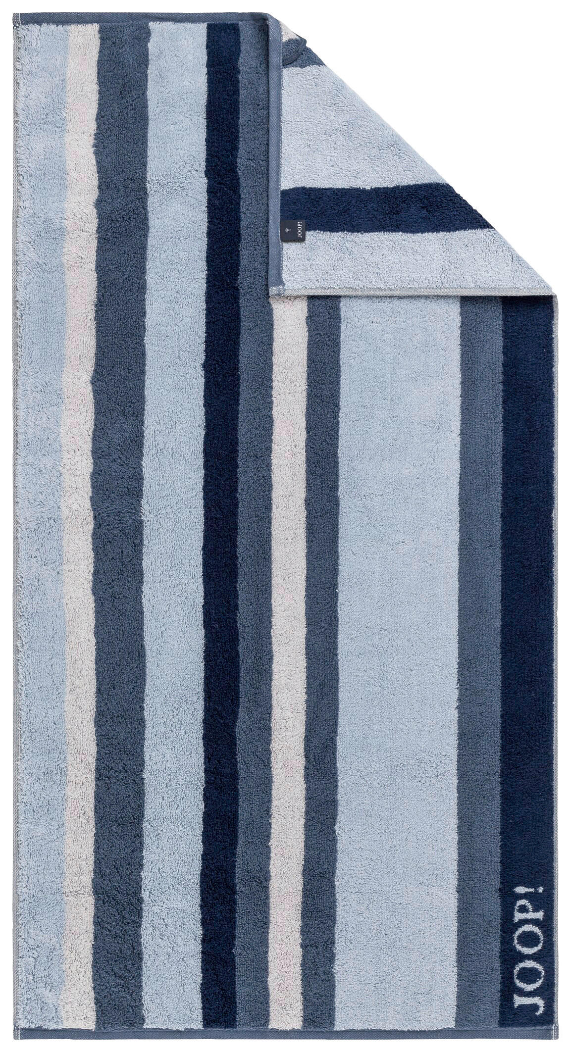 DUSCHTUCH 80/150 cm VIBE STREIFEN  - Blau, Basics, Textil (80/150cm) - Joop!