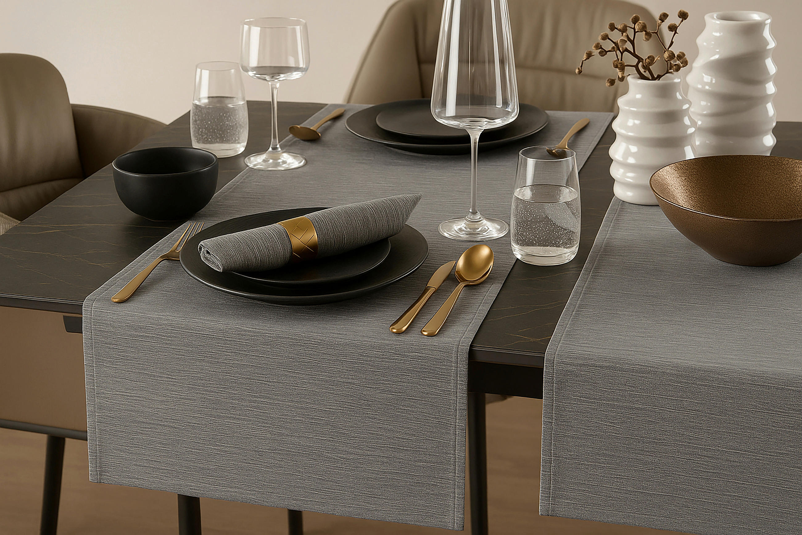 STOFFSERVIETTE  45/45 cm   - Grau, Basics, Textil (45/45cm) - Dieter Knoll