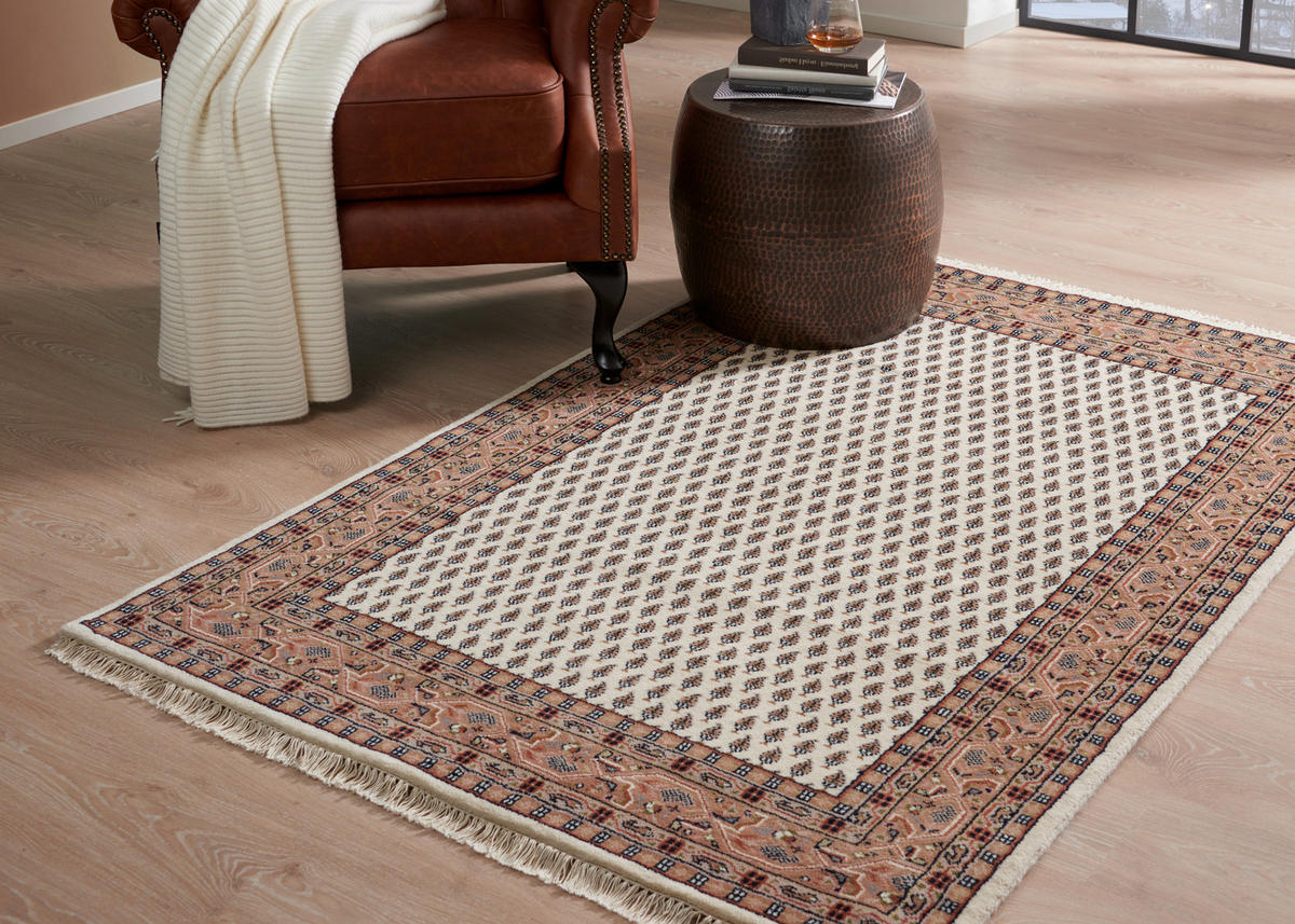 Orientteppich 120/180 cm Mir Cream Brown Braun, Creme  - Creme/Braun, LIFESTYLE, Textil (120/180cm) - Cazaris