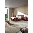 BOXSPRINGBETT 140/200 cm  in Rotbraun  - Rotbraun/Alufarben, KONVENTIONELL, Textil/Metall (140/200cm) - Dieter Knoll