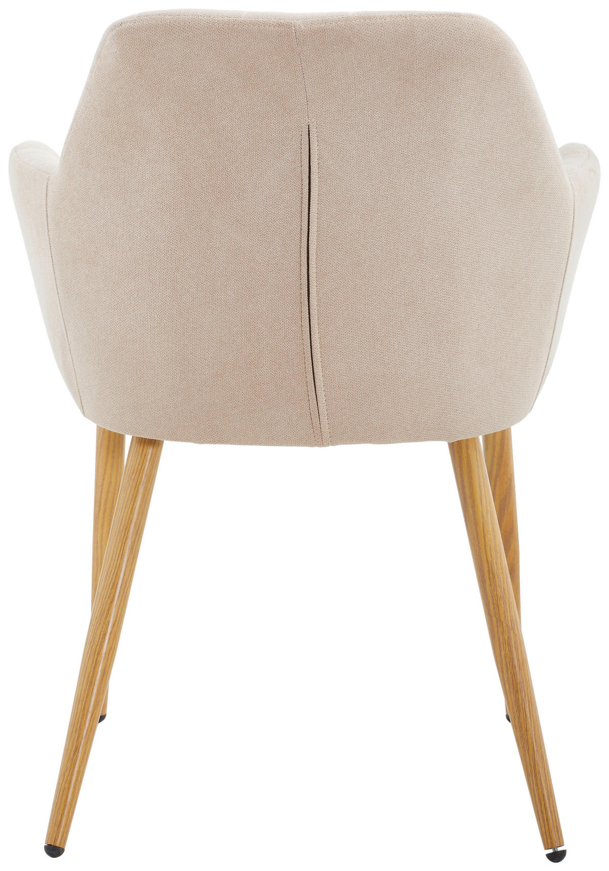 ARMLEHNSTUHL  in Eisen Samt  - Hellbraun/Eichefarben, MODERN, Textil/Metall (57/82/60cm) - MID.YOU