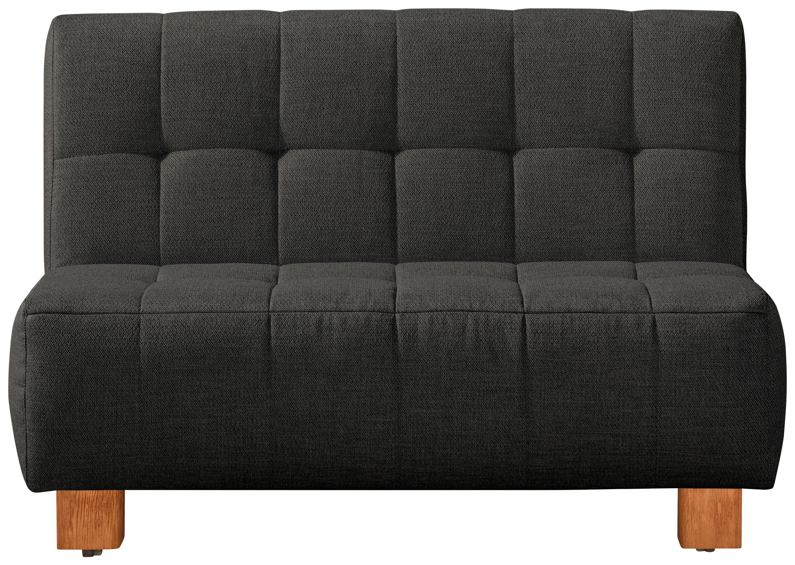 SCHLAFSOFA Anthrazit  - Anthrazit/Naturfarben, Design, Holz/Textil (125/92/102cm) - Novel