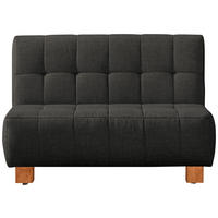 SCHLAFSOFA Anthrazit  - Anthrazit/Naturfarben, Design, Holz/Textil (125/92/102cm) - Novel