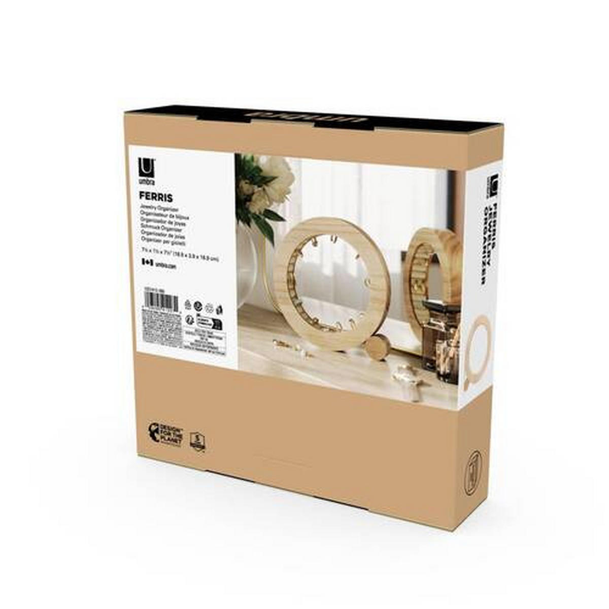 ŠKRINJA ZA NAKIT   19,1/19,1/5,1 cm    - srčevina bukve, Konvencionalno, drvo (19,1/19,1/5,1cm) - Umbra