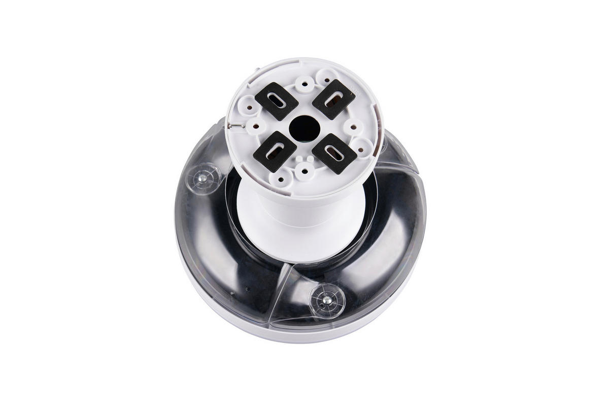 DECKENVENTILATOR - Klar/Weiß, Design, Kunststoff/Metall (30/24cm)