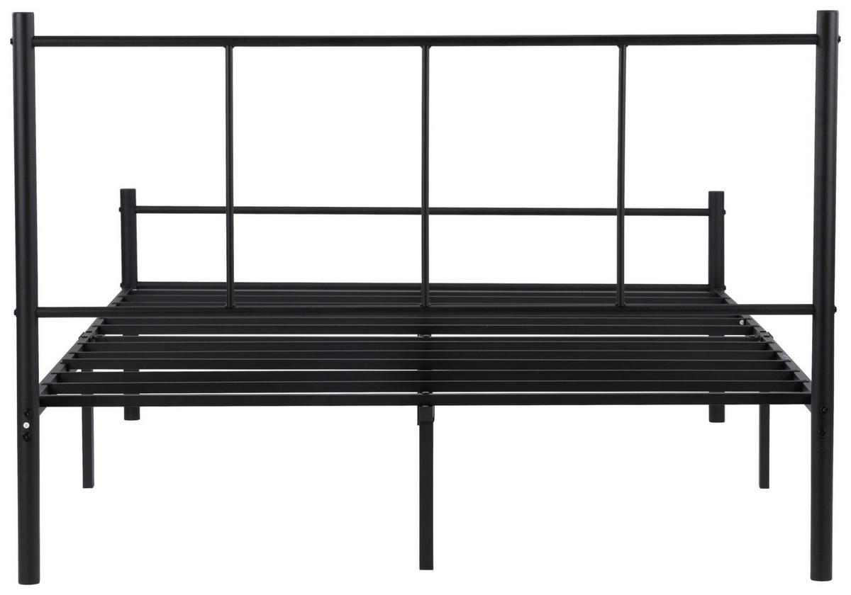 METALLBETT 140/200 cm  in Schwarz  - Schwarz, Basics, Metall (140/200cm) - Boxxx