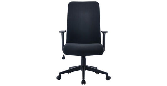 DREHSTUHL in Webstoff Schwarz - Schwarz, KONVENTIONELL, Kunststoff/Textil (62/102,5-112/57cm) - Carryhome