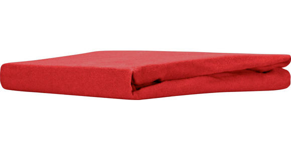 Spannleintuch Regina - Rot, MODERN, Textil (160/200cm) - Ombra