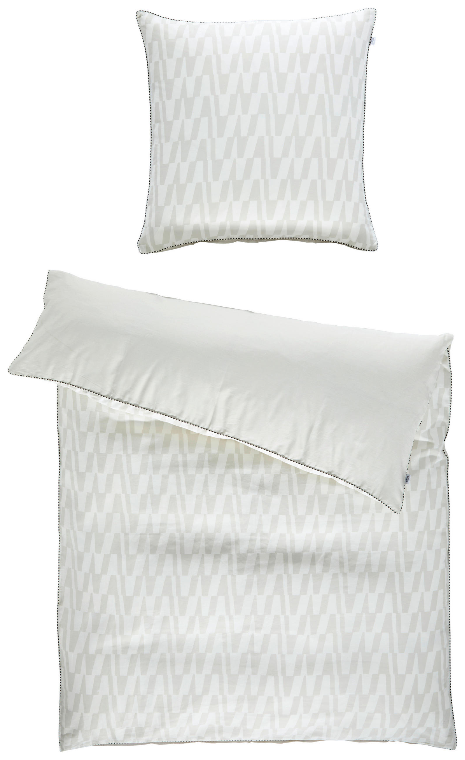 WENDEBETTWÄSCHE 135/200 cm SW-Favour beige Satin  - Beige/Creme, Design, Textil (135/200cm) - Schöner Wohnen