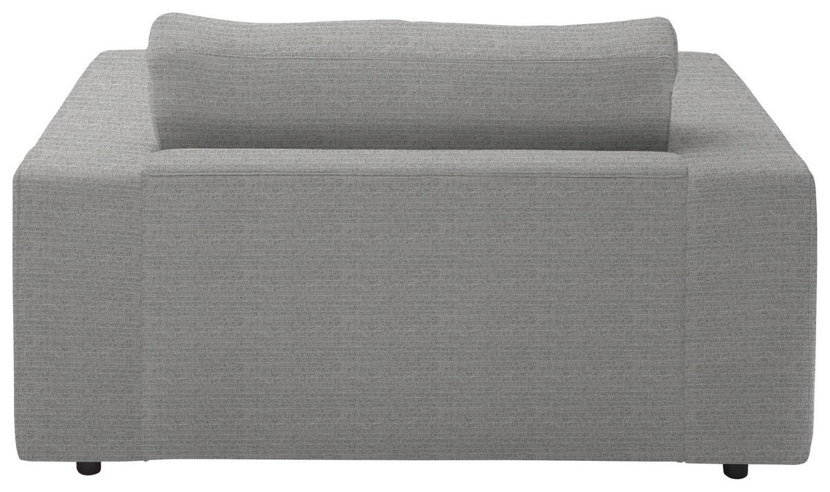 XXL-SESSEL in Chenille Grau  - Schwarz/Grau, Design, Kunststoff/Textil (150/86/170cm) - Lomoco