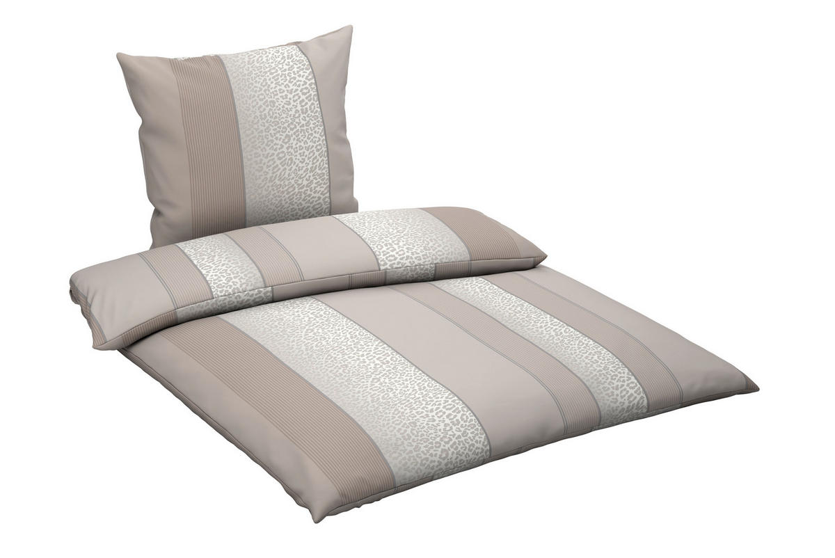 BETTWÄSCHE Flanell 135/200 cm  - Beige, Textil (135/200cm) - Dieter Knoll