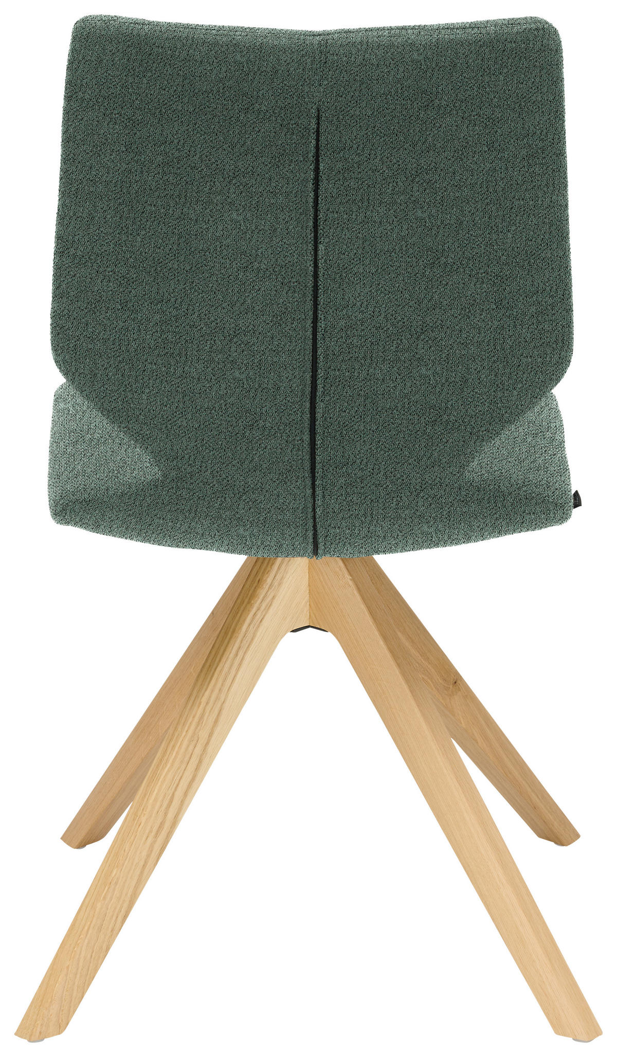 STUHL Struktur  - Blau/Eichefarben, Design, Holz/Textil (50/92/64cm) - Venjakob