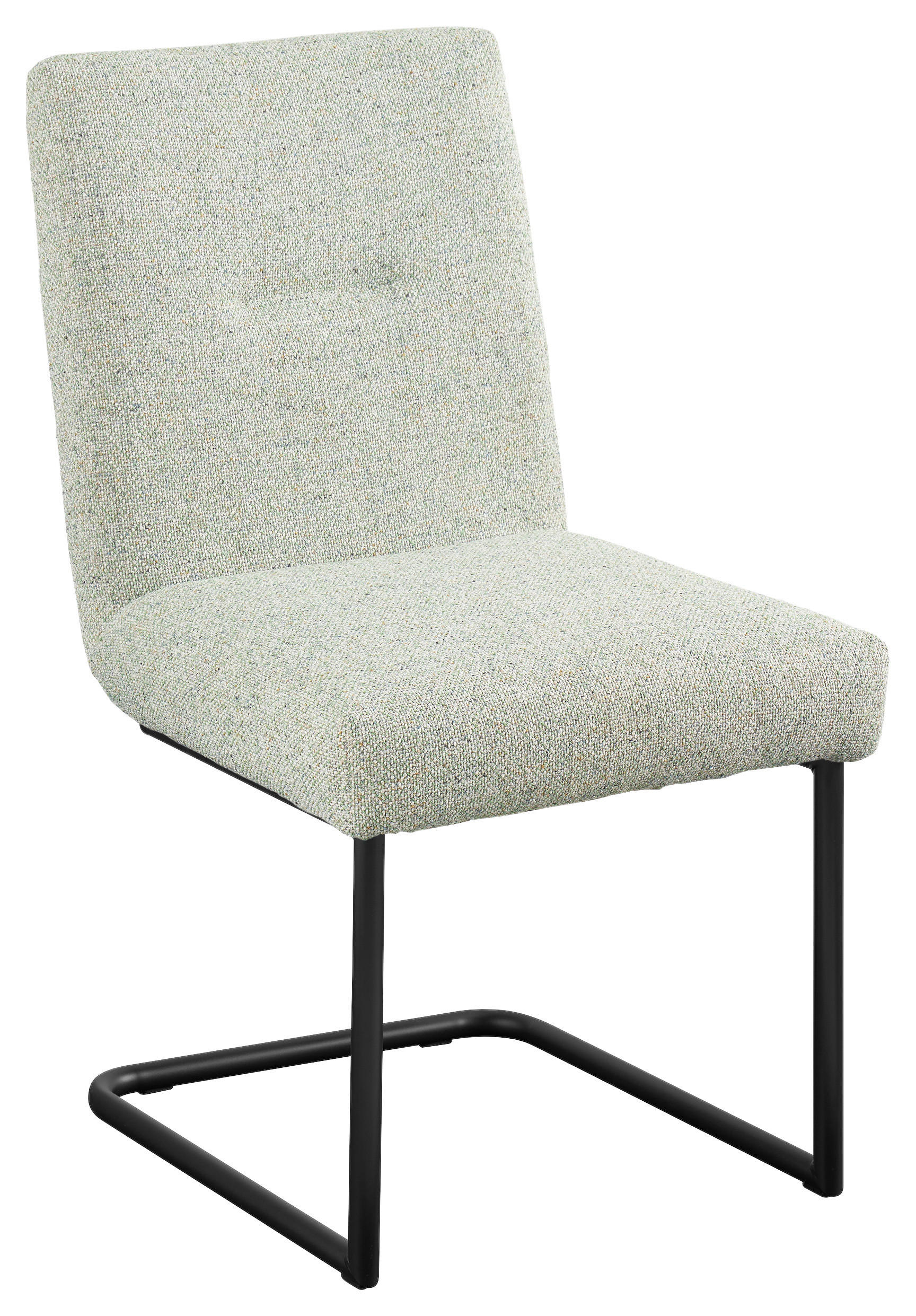 SCHWINGSTUHL in Eisen Webstoff - Pastellgrün/Schwarz, Design, Textil/Metall (51,5/92,5/65cm) - SetOne by Musterring