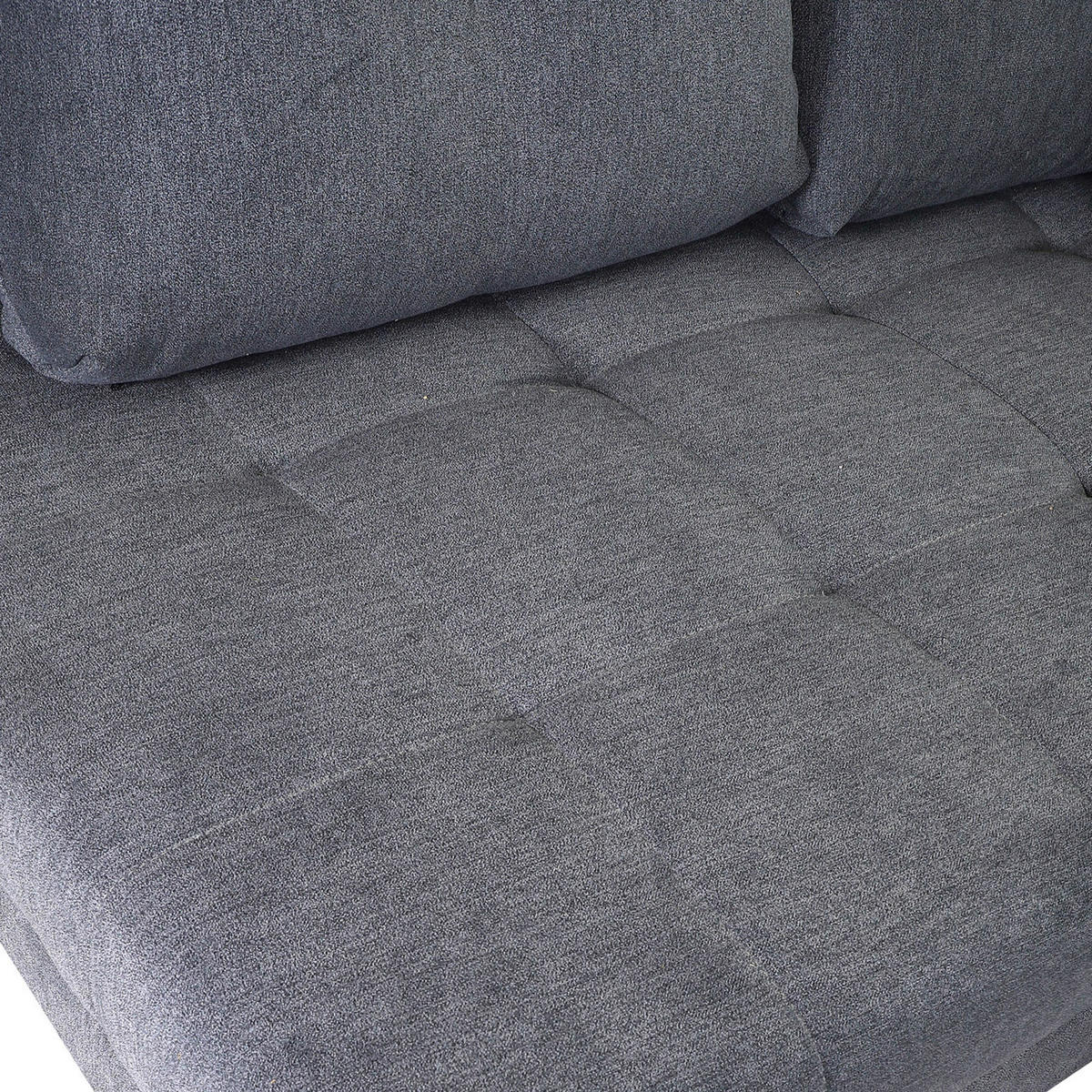 HÖRNSOFFA i flatväv mörkgrå  - mörkgrå/kromfärg, Design, textil/plast (190/245cm) - MID.YOU