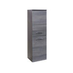 MIDISCHRANK 40/130/35 cm  - Chromfarben/Eichefarben, Holzwerkstoff/Metall (40/130/35cm) - Xora