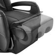 MASSAGESESSEL Lederlook Grau, Schlammfarben    - Schlammfarben/Grau, Design, Textil (80/117/114cm) - Cantus