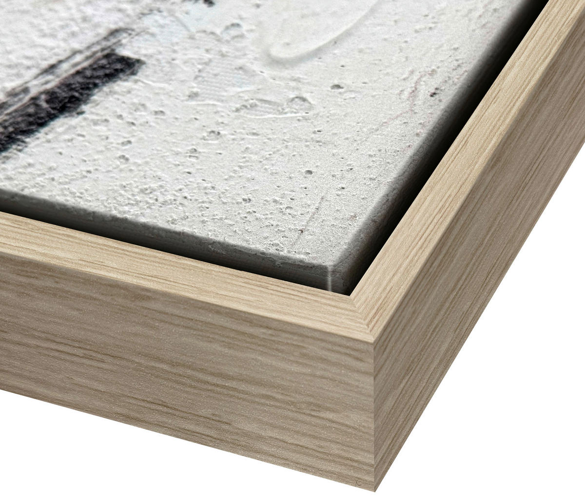 LEINWANDBILD Abstraktes Weiß  - Weiß, Design, Holzwerkstoff (78/100cm) - Reinders!