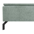 BOXSPRINGBETT 180/200 cm,  in Mintgrün, Topper, H2 + H3 = mittel + fest  - Schwarz/Mintgrün, Design, Textil/Metall (180/200cm) - Esposa
