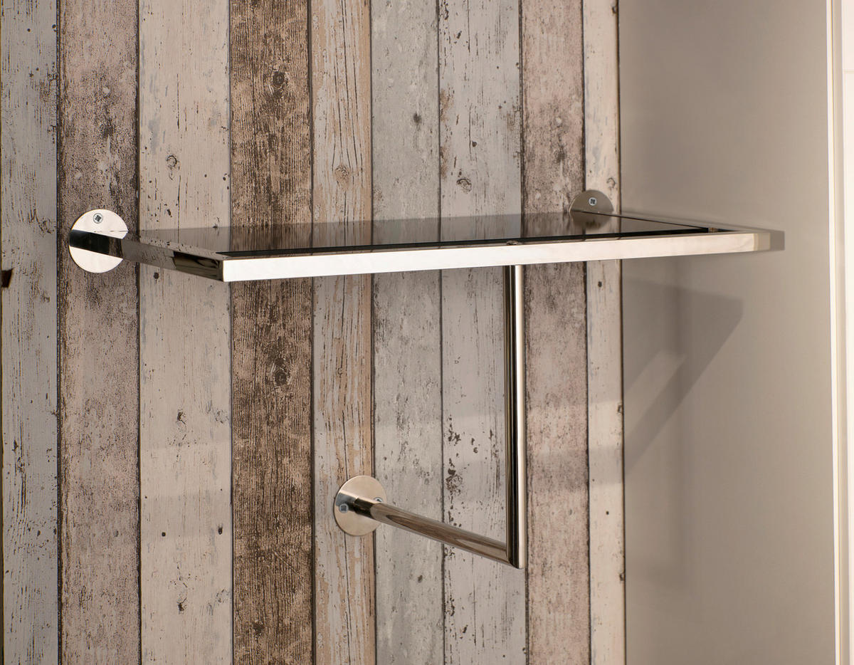 WANDGARDEROBE  in  - Design, Glas/Metall (65/20,5/30cm)