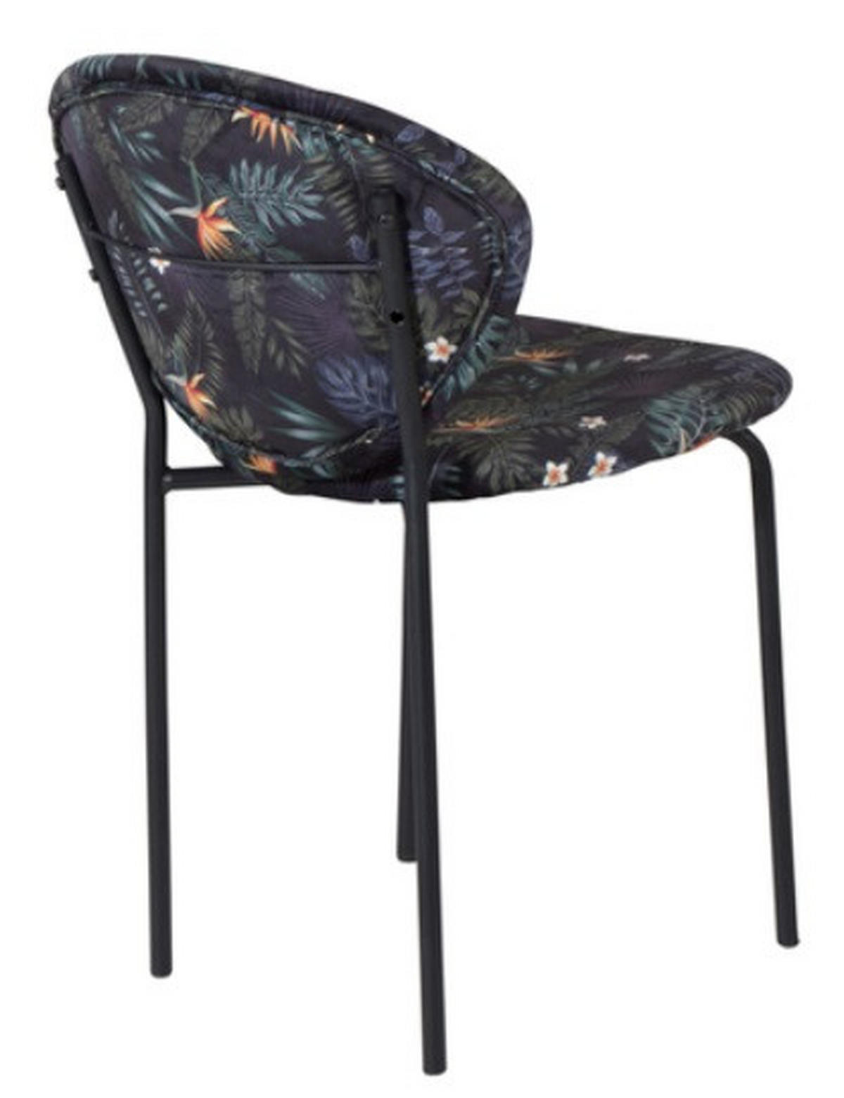 STOL stål  - svart/multicolor, Design, metall/trä (46/80/61,5cm)