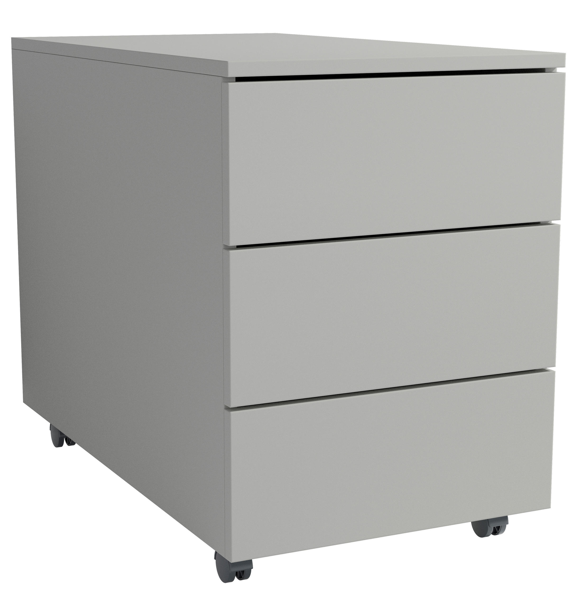 ROLLCONTAINER 39/55/70 cm  - Schwarz/Grau, Design, Holzwerkstoff/Kunststoff (39/55/70cm) - MID.YOU