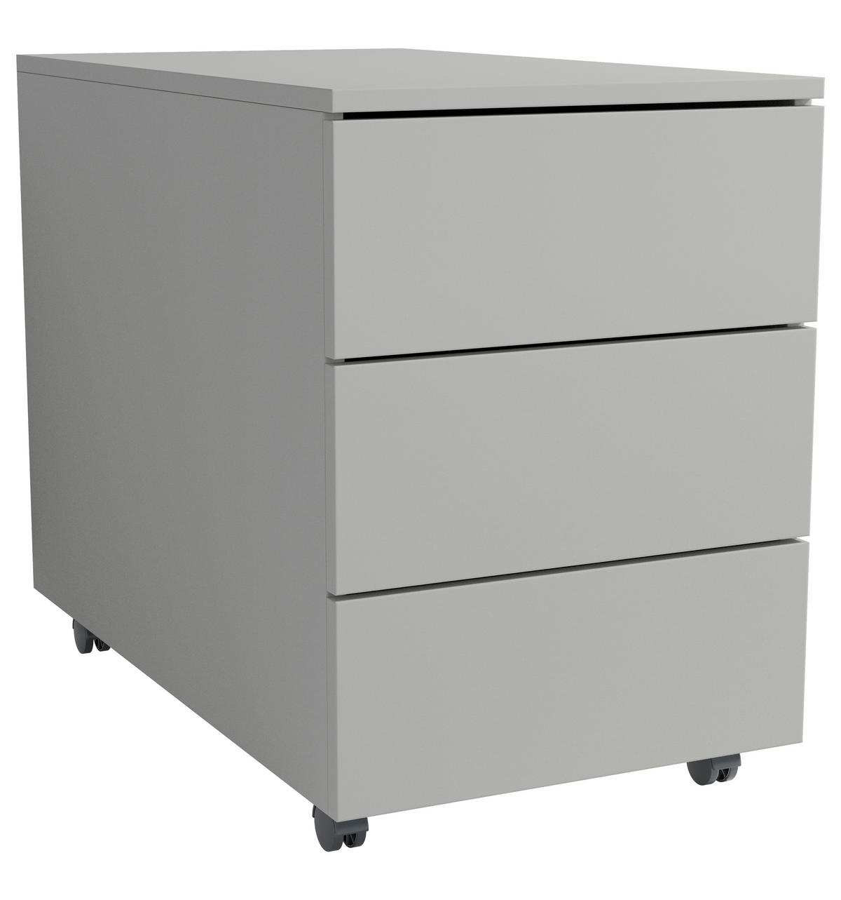 ROLLCONTAINER 39/55/70 cm  - Schwarz/Grau, Design, Holzwerkstoff/Kunststoff (39/55/70cm) - MID.YOU