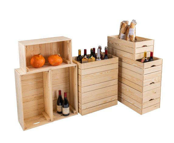 DEKOKISTE - Naturfarben/Kieferfarben, Design, Holz (52/24/32cm) - Livetastic