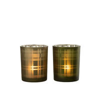 TEELICHTHALTER - Grün, Basics, Glas (10/10/12,5cm)