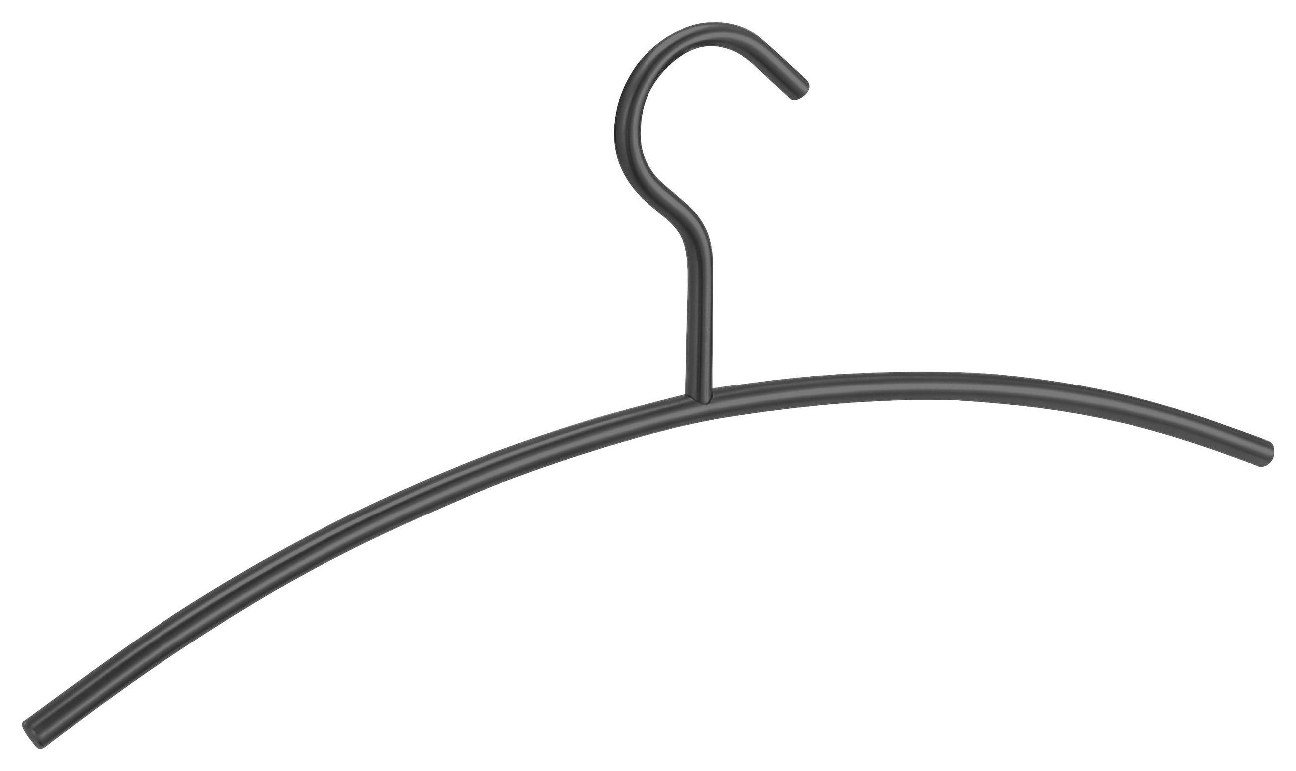 KLEIDERBÜGEL Metall  - Schwarz, Design, Metall (43cm) - Zack