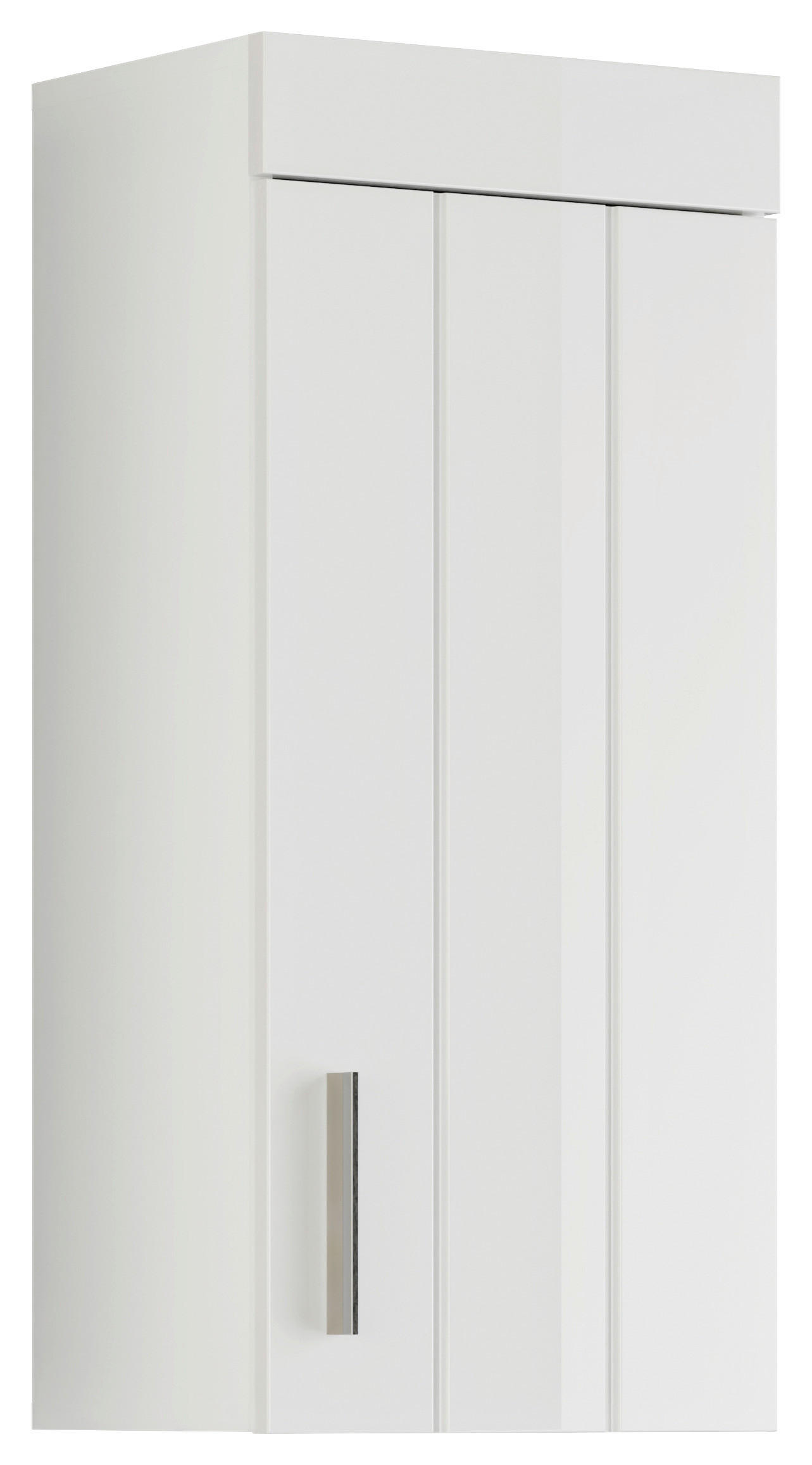 HÄNGESCHRANK 36/79/24 cm  - Weiß Hochglanz, MODERN, Holzwerkstoff/Kunststoff (36/79/24cm) - MID.YOU