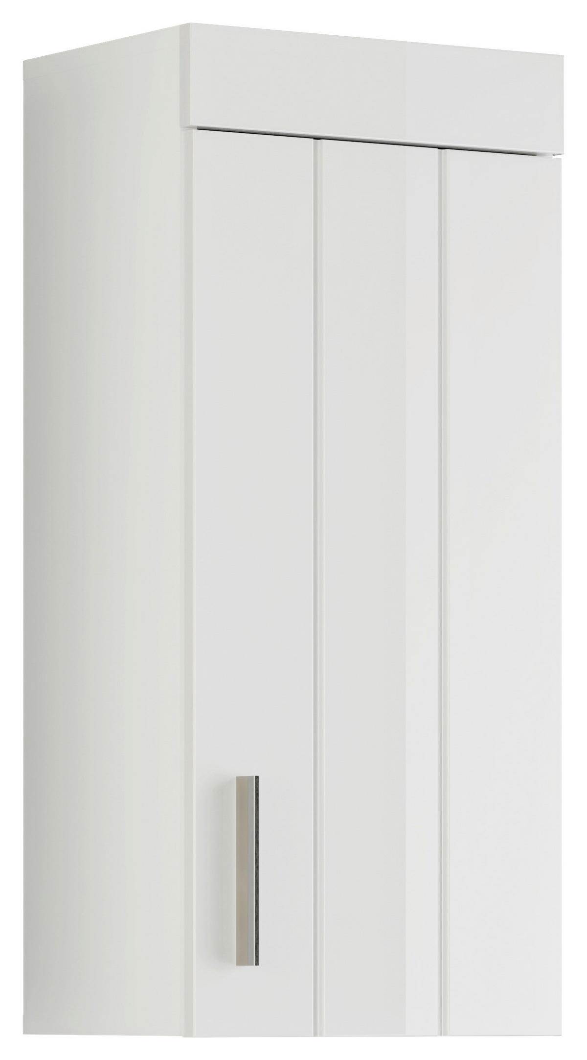 HÄNGESCHRANK 36/79/24 cm  - Weiß Hochglanz, MODERN, Holzwerkstoff/Kunststoff (36/79/24cm) - MID.YOU