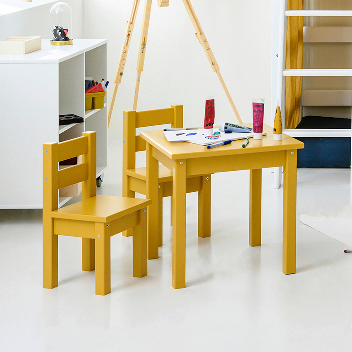 KINDERSITZGRUPPE - Gelb, MODERN, Holz - MID.YOU