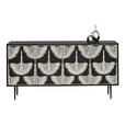 SIDEBOARD 160/80/40 cm  - Schwarz/Naturfarben, LIFESTYLE, Holzwerkstoff/Metall (160/80/40cm) - Ambia Home