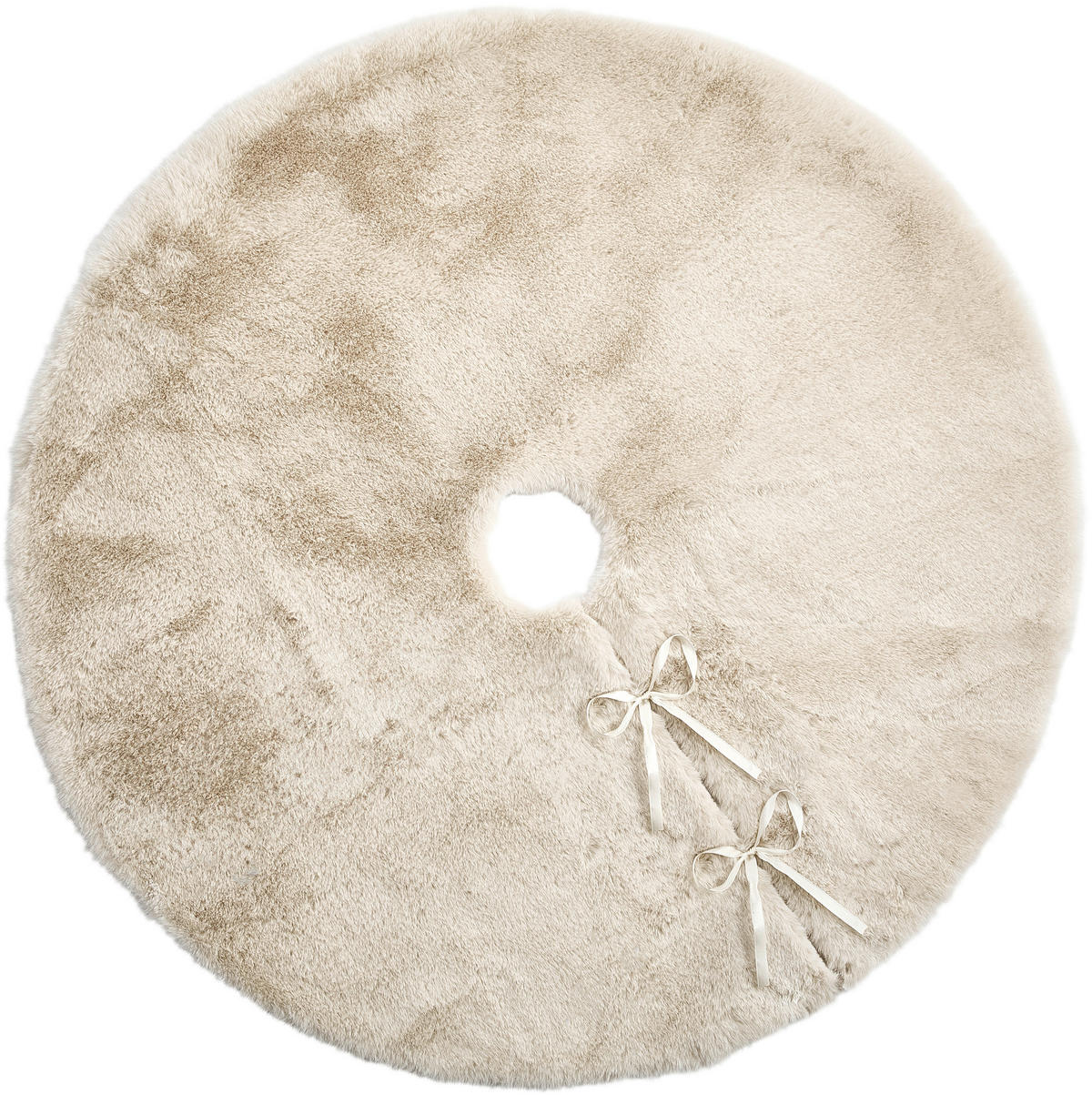 CHRISTBAUMDECKE Creme  - Creme, LIFESTYLE, Textil (90cm) - X-Mas
