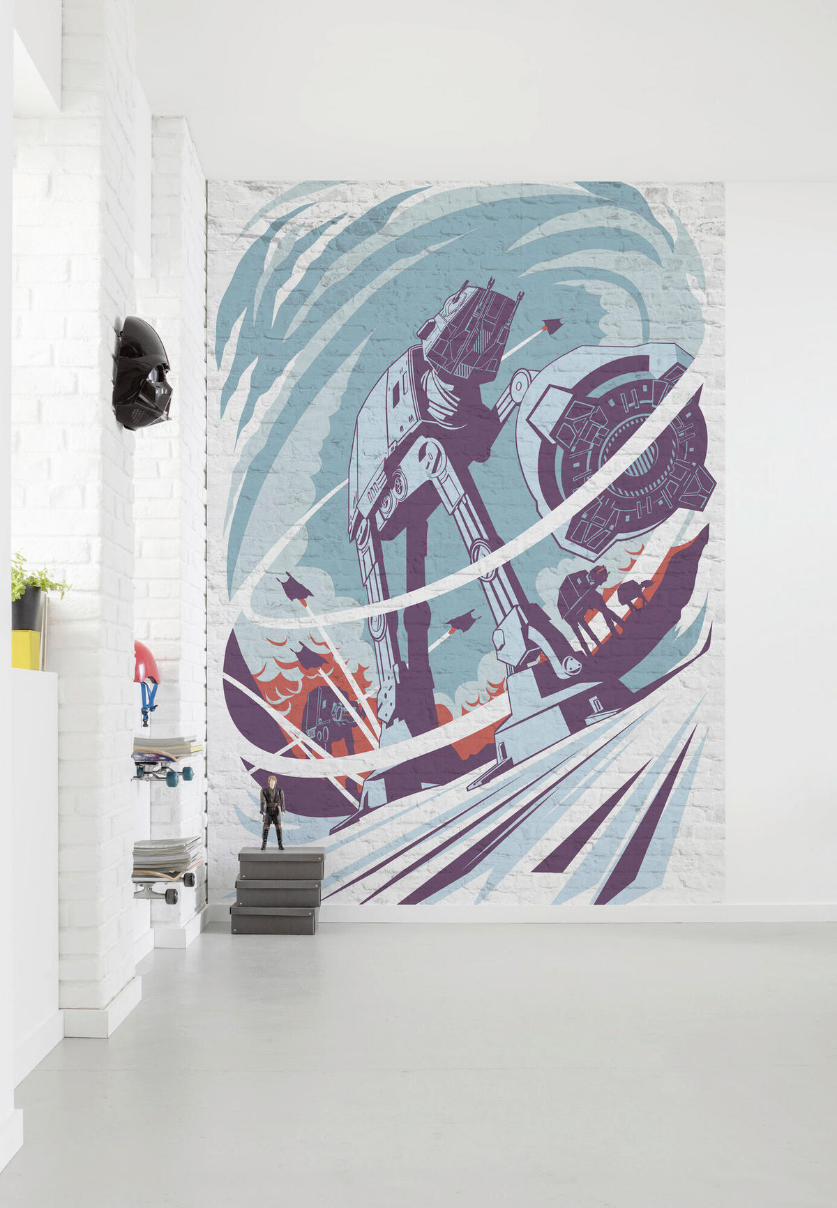FOTOTAPETE CLASSIC CONCRETE HOTH  - Naturfarben, Design, Textil (200/280cm) - Star Wars