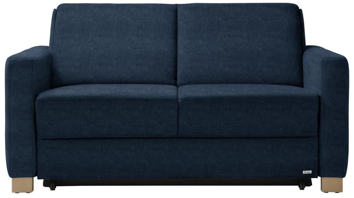 SCHLAFSOFA in Dunkelblau  - Naturfarben/Dunkelblau, KONVENTIONELL, Holz/Textil (160/86/92cm) - Sedda