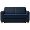 SCHLAFSOFA Dunkelblau  - Naturfarben/Dunkelblau, KONVENTIONELL, Holz/Textil (160/86/92cm) - Sedda