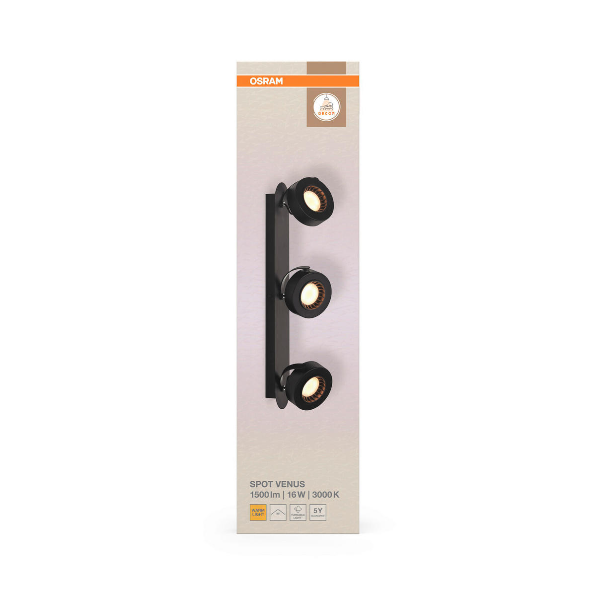 LED-STRAHLER 50/10/10,5 cm   - Schwarz, Basics, Kunststoff/Metall (50/10/10,5cm) - Osram