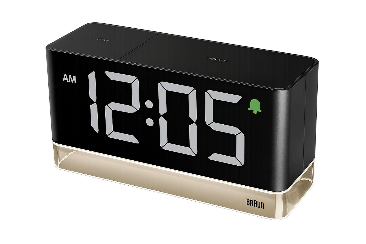 WECKER Digitaler LED-Wecker Schwarz  - Schwarz, Basics, Kunststoff (18/9/6cm) - Braun